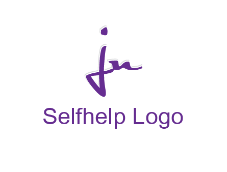 elegant letter jn logo