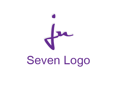 elegant letter jn logo