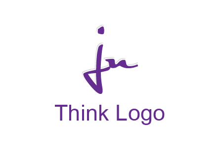 elegant letter jn logo
