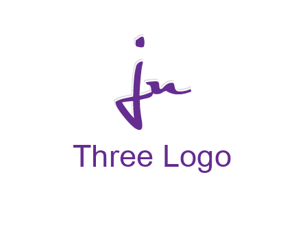 elegant letter jn logo
