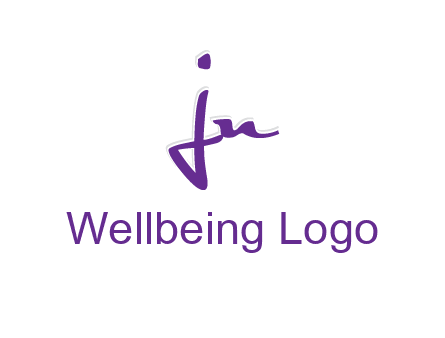 elegant letter jn logo