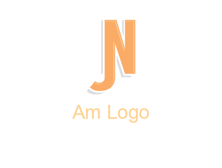 letter j merge with letter n logo