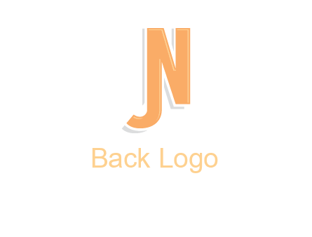 letter j merge with letter n logo