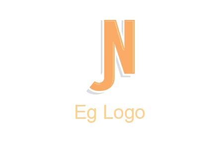 letter j merge with letter n logo