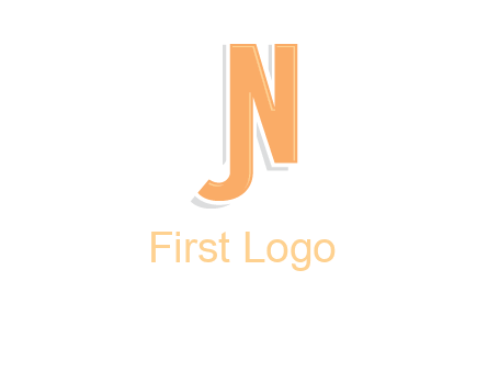letter j merge with letter n logo