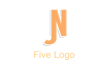 letter j merge with letter n logo