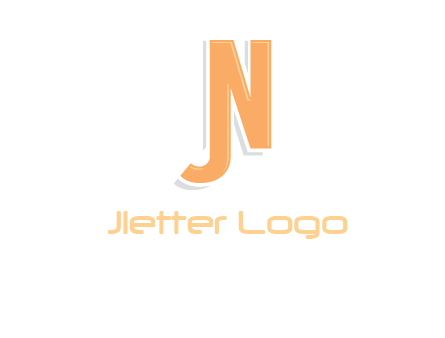 letter j merge with letter n logo