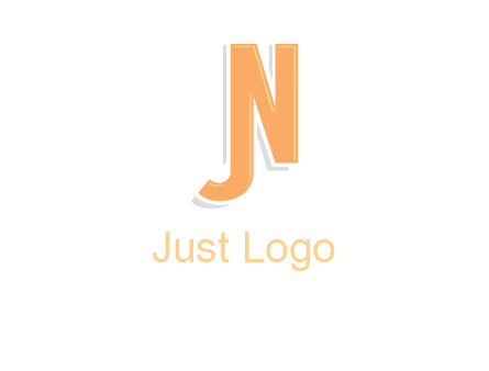 letter j merge with letter n logo