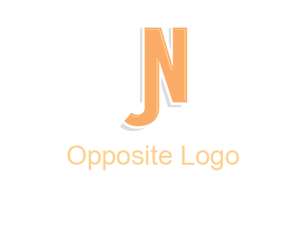 letter j merge with letter n logo