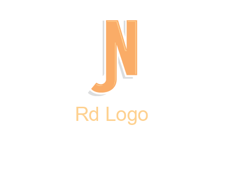 letter j merge with letter n logo