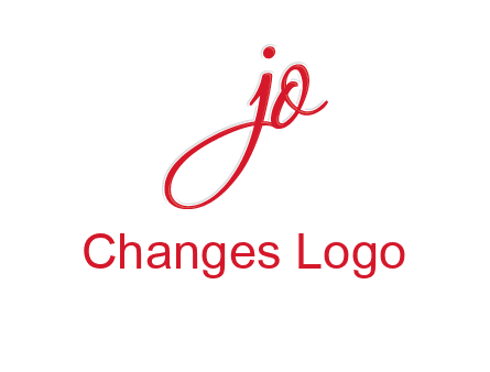 elegant letter jo logo