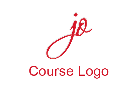 elegant letter jo logo