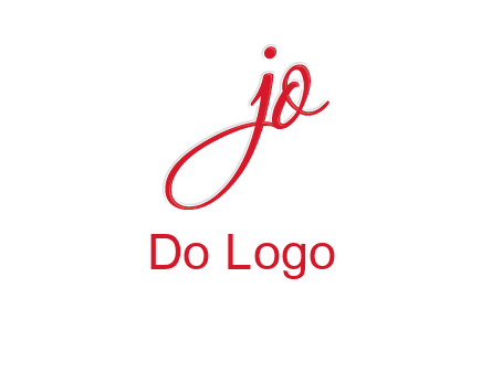 elegant letter jo logo