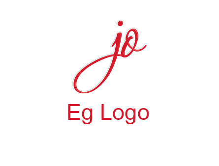 elegant letter jo logo