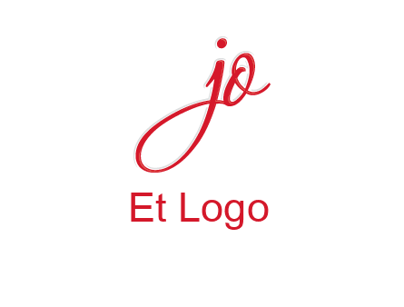 elegant letter jo logo