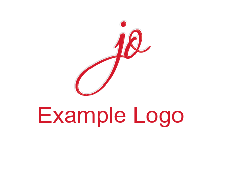 elegant letter jo logo