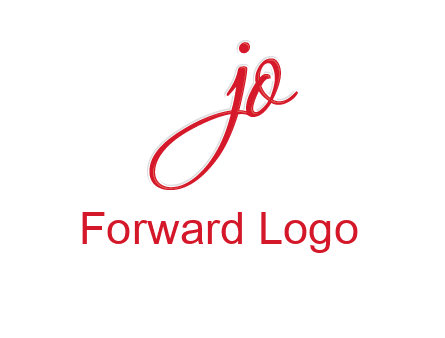 elegant letter jo logo