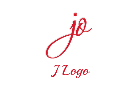 elegant letter jo logo