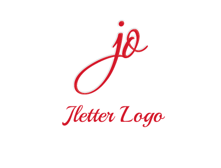 elegant letter jo logo