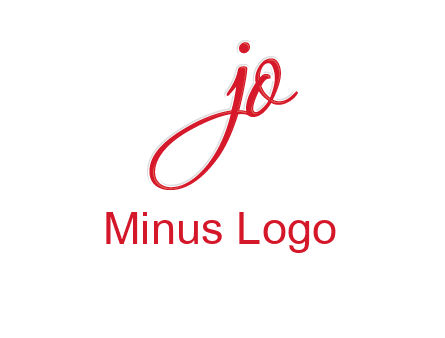elegant letter jo logo