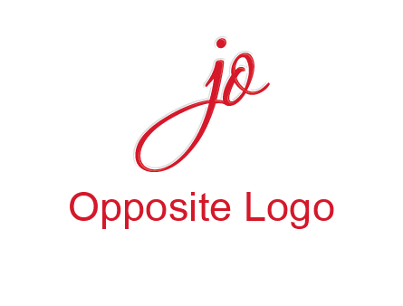 elegant letter jo logo