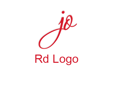 elegant letter jo logo