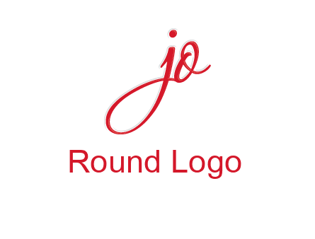 elegant letter jo logo