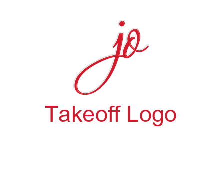 elegant letter jo logo