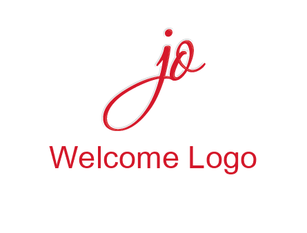 elegant letter jo logo