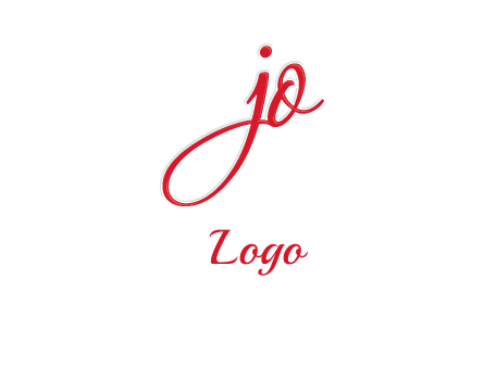 elegant letter jo logo