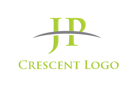 swoosh over letter JP logo