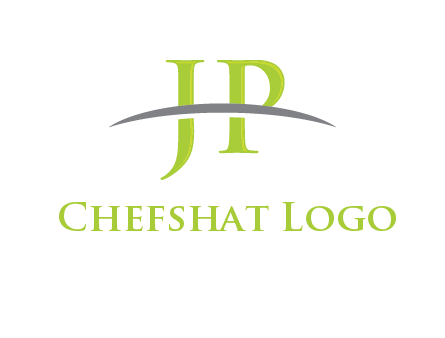 swoosh over letter JP logo