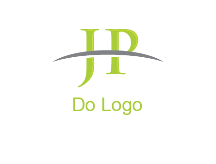 swoosh over letter JP logo