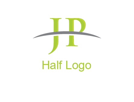 swoosh over letter JP logo