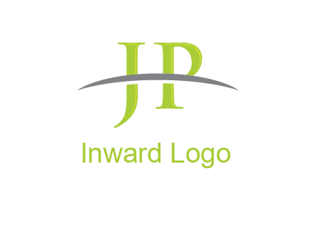 swoosh over letter JP logo