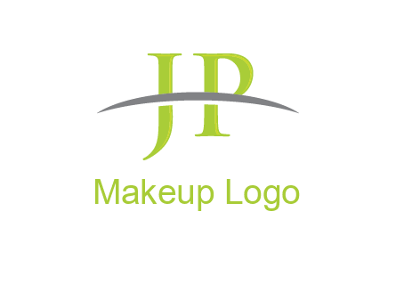 swoosh over letter JP logo