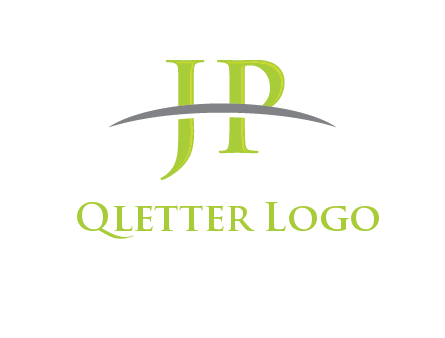 swoosh over letter JP logo