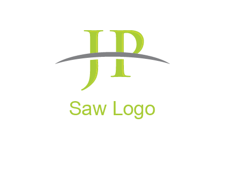 swoosh over letter JP logo