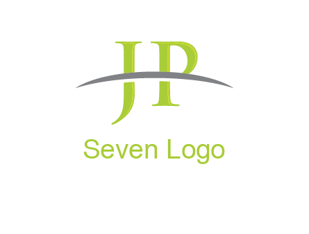 swoosh over letter JP logo