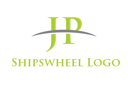 swoosh over letter JP logo