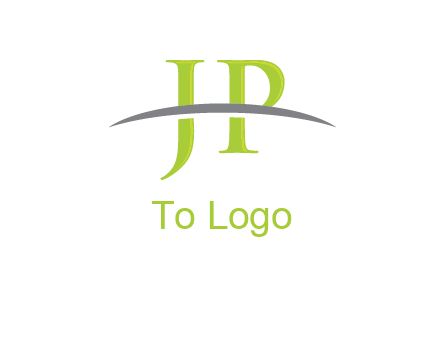 swoosh over letter JP logo