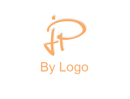 abstract letter JP logo