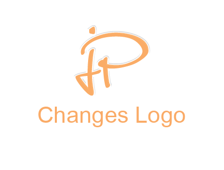 abstract letter JP logo