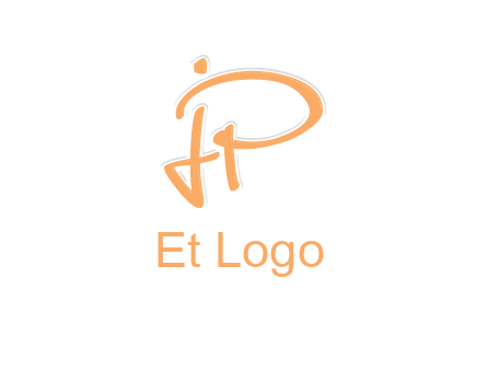 abstract letter JP logo