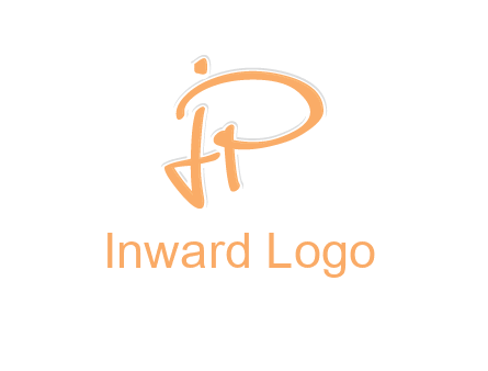 abstract letter JP logo