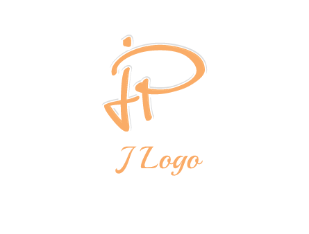 abstract letter JP logo
