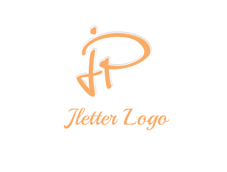 abstract letter JP logo