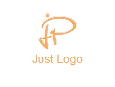 abstract letter JP logo