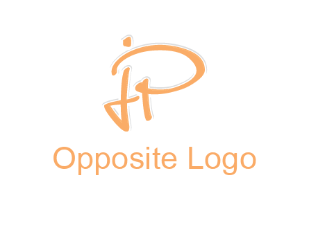 abstract letter JP logo