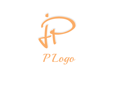 abstract letter JP logo